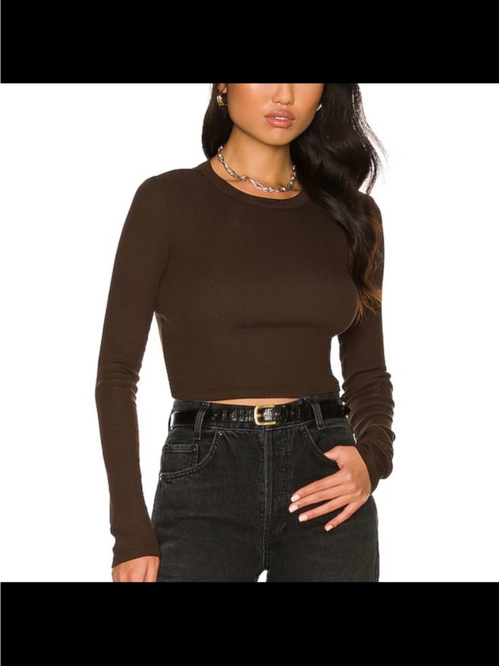 Cotton Citizen The Verona Crop Shirt Espresso XS